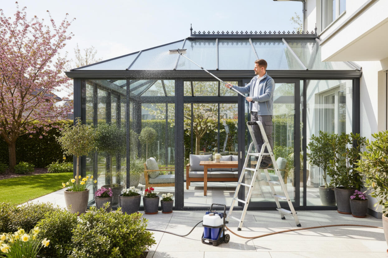 Wintergarten- & Terrassendachreinigung Wintergarten- & Terrassendachreinigung